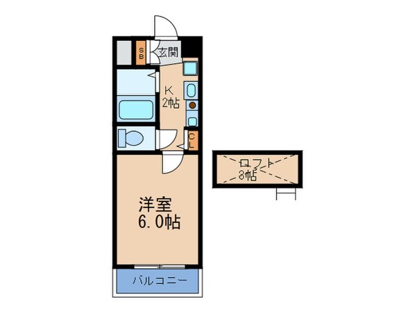 ｴｽﾃﾑｺ-ﾄ梅田茶屋町ﾃﾞｭｱﾙｽﾍﾟｰｽの物件間取画像